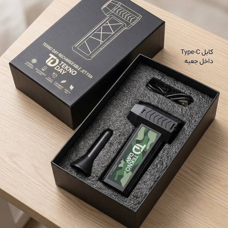جت فن شارژی تکنودی مدل TD-200w